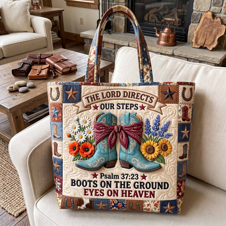 Everyday Western Blessings Quilted Tote