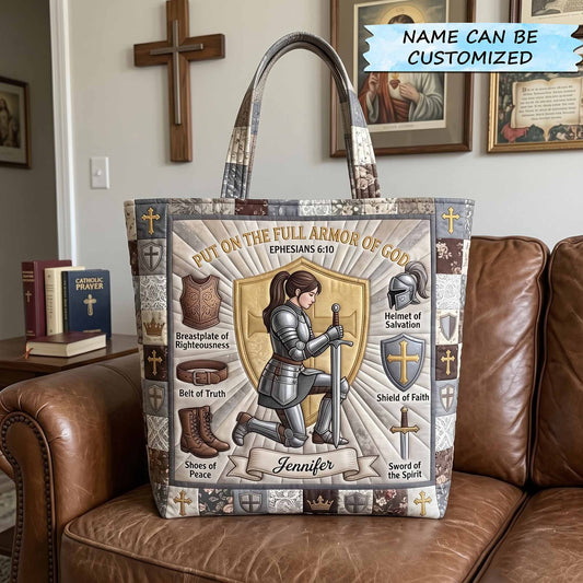 Armor Of God Faith Quilted Tote