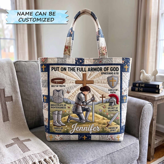 Armor Of God Illustration Tote Bag