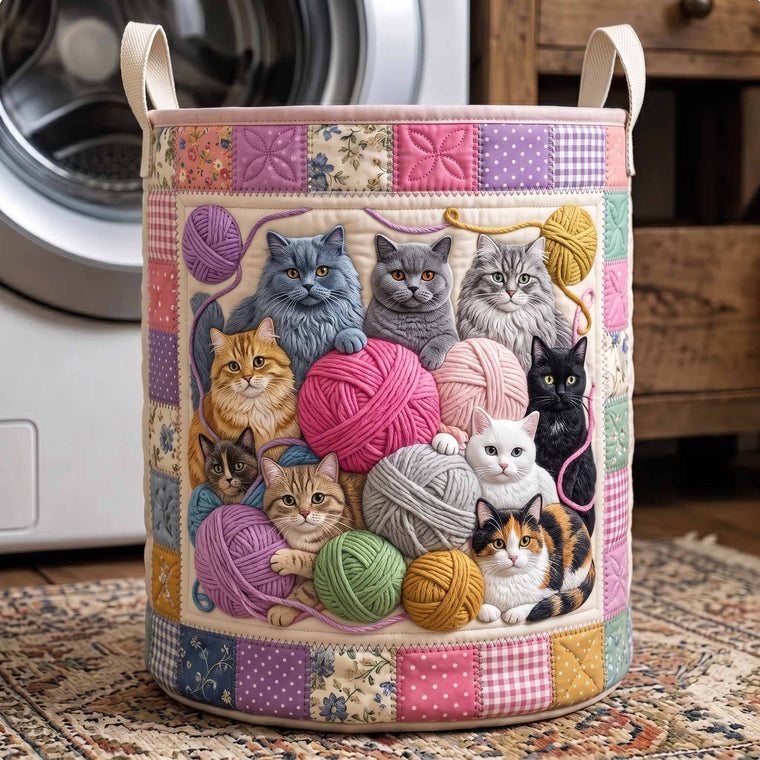 Cottage Whiskers Laundry Tote Bag