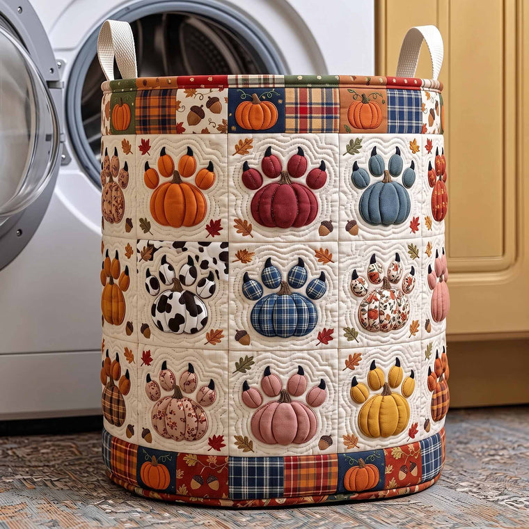 Halloween Paws Laundry Quilted Tote