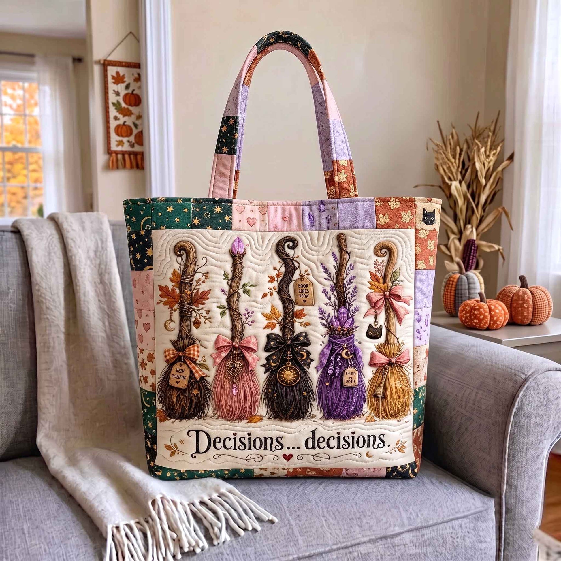 The Autumn Witch Quilted Tote
