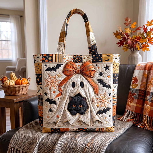 Black Cat Halloween Tote Bag