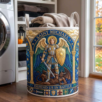Saint Michael Laundry Tote Bag