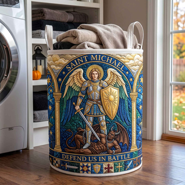Saint Michael Laundry Tote Bag