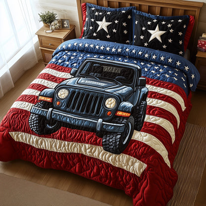 The American Steel 3-Piece Quilted Bedding Set Tote