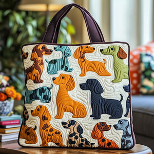 Colorful Dachshund Dogs Tote Bag