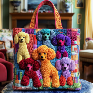 Everyday Poodle Quilted Tote Bag
