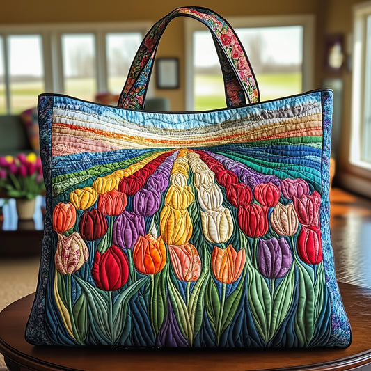 The Tulip Garden Quilted Tote