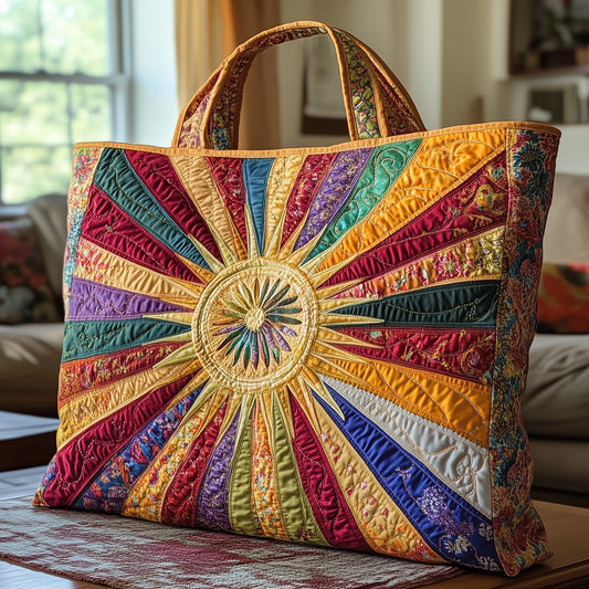 The Golden Glow Quilted Tote