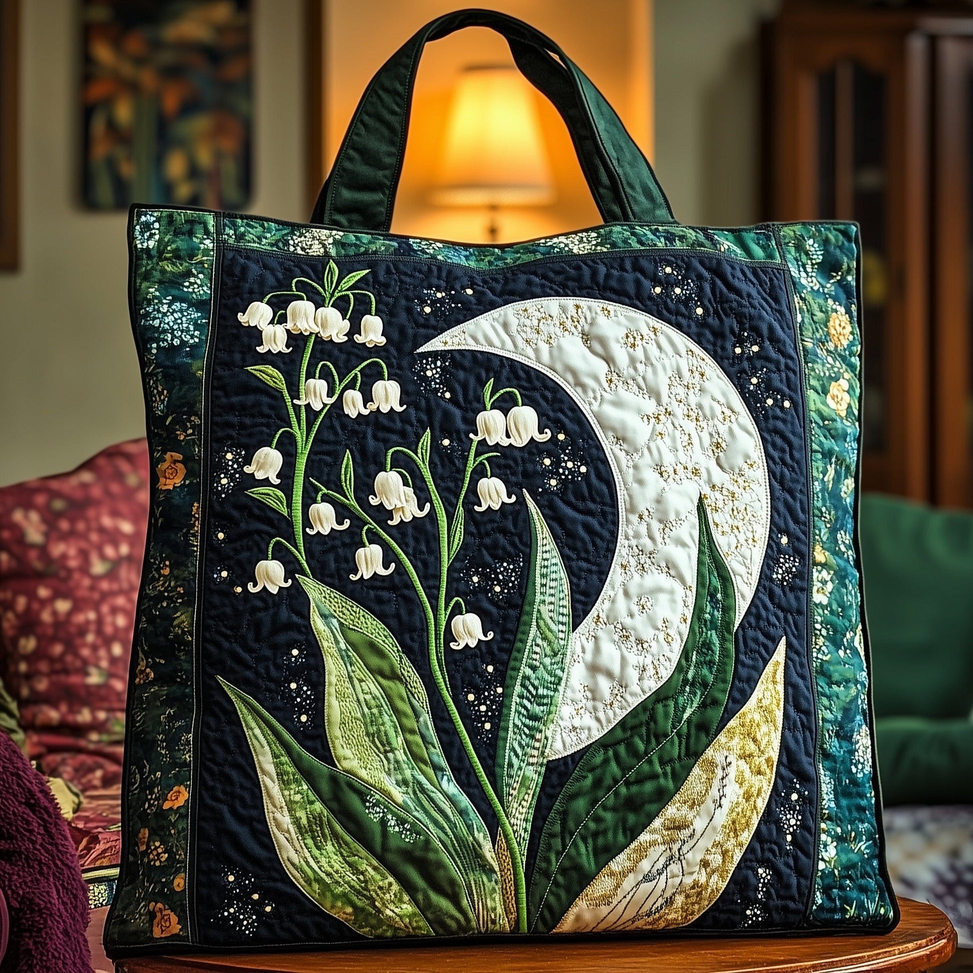 Lily Of Valley Quilted Tote