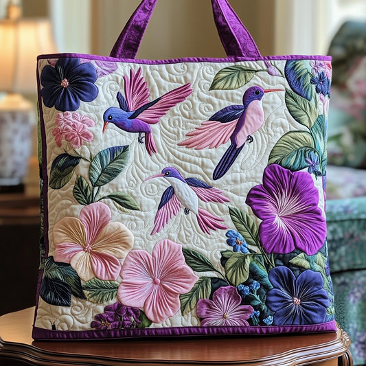 Everyday Hummingbird Quilted Tote Bag