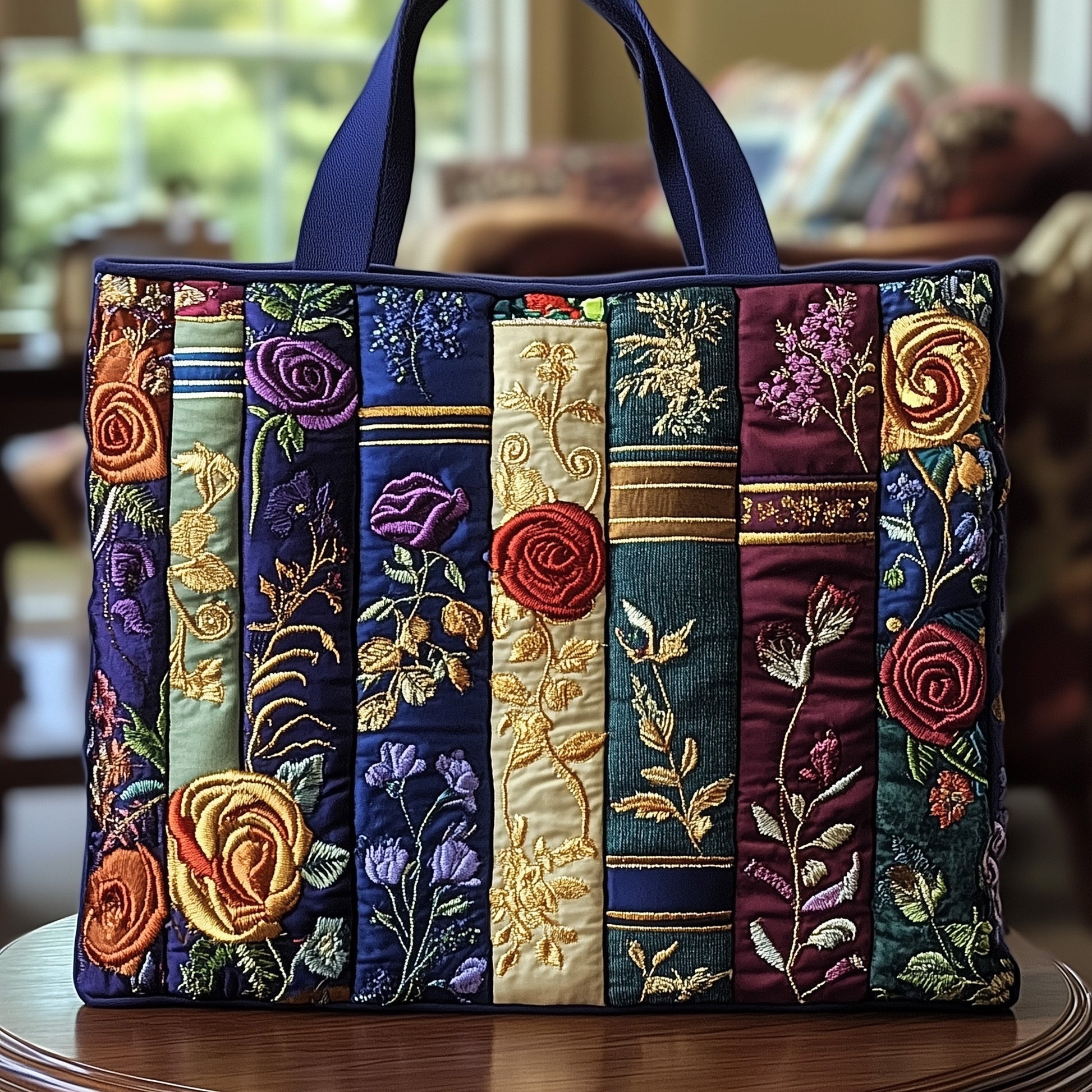 The Book Lover Quilted Tote 8988