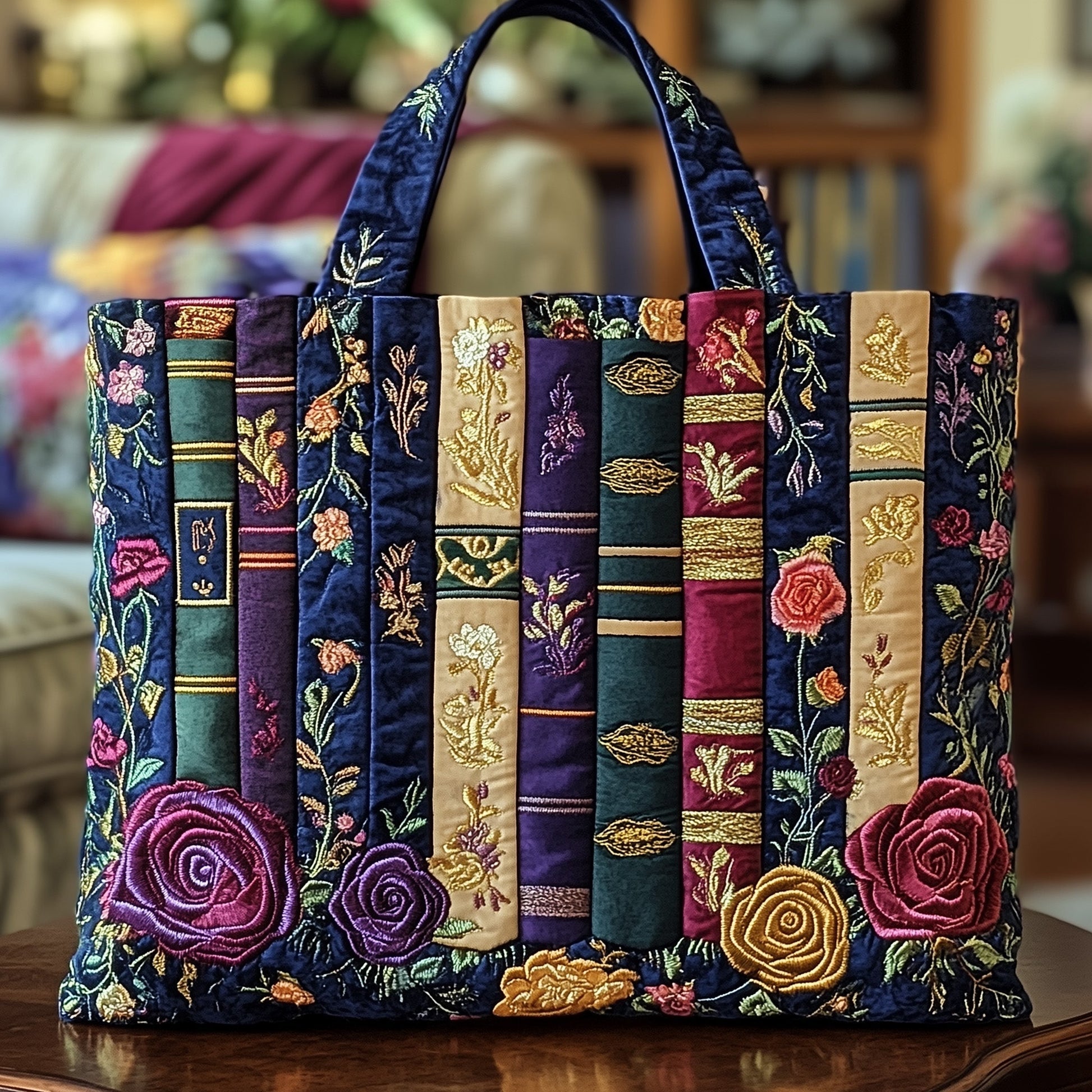 The Book Lover Quilted Tote 8990