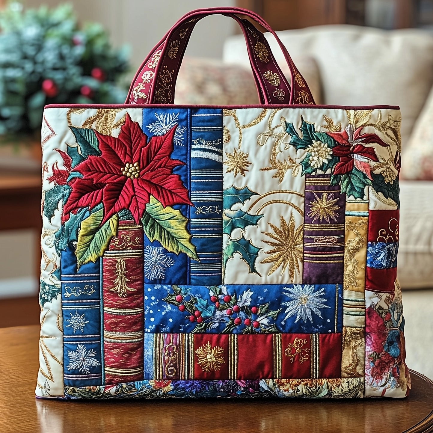 The Book Lover Quilted Tote 9000