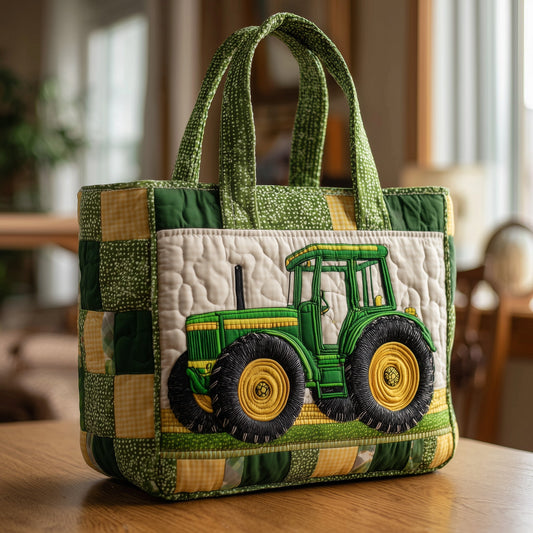 The Tractor Charm Quilted Tote
