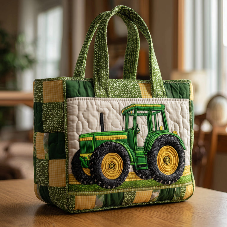 The Tractor Charm Quilted Tote