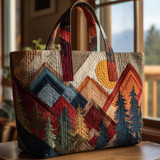The Forest Path Quilted Tote
