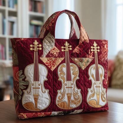 Everyday Music Quilted Tote Bag