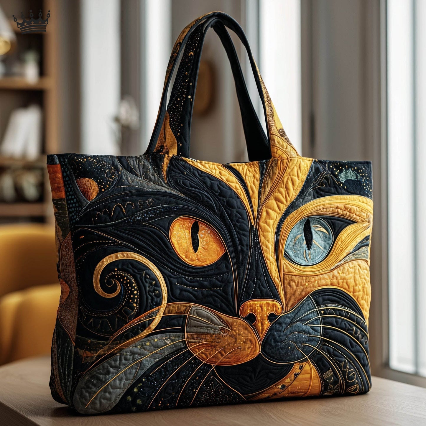 The Cat Eyes Quilted Tote