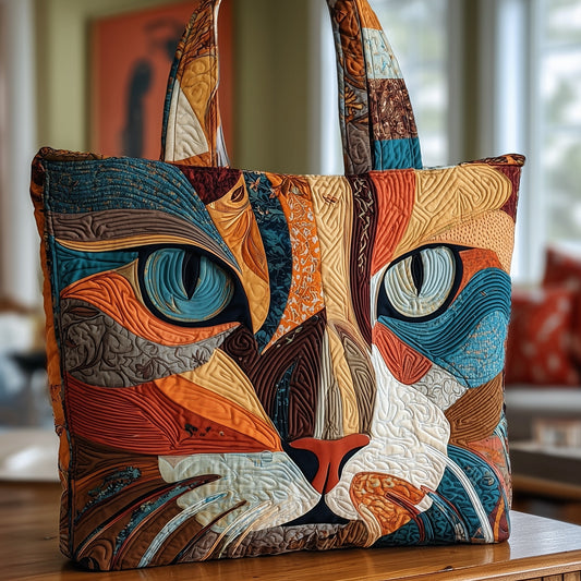 The Cat Charm Quilted Tote 9667