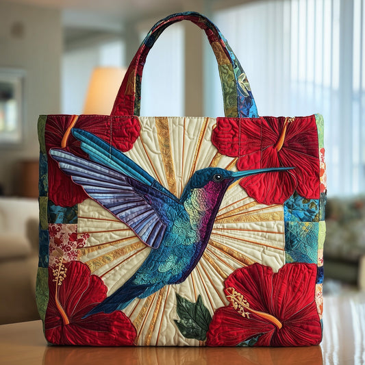 Everyday Elegant Hummingbird Quilted Tote