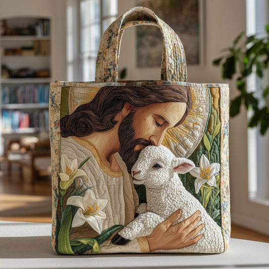 The Gentle Shepherd Quilted Tote
