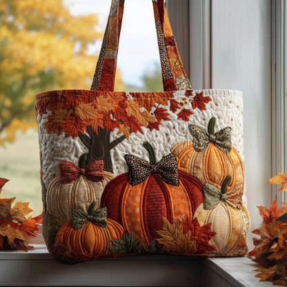 Everyday Pumpkin Patch Quilted Tote