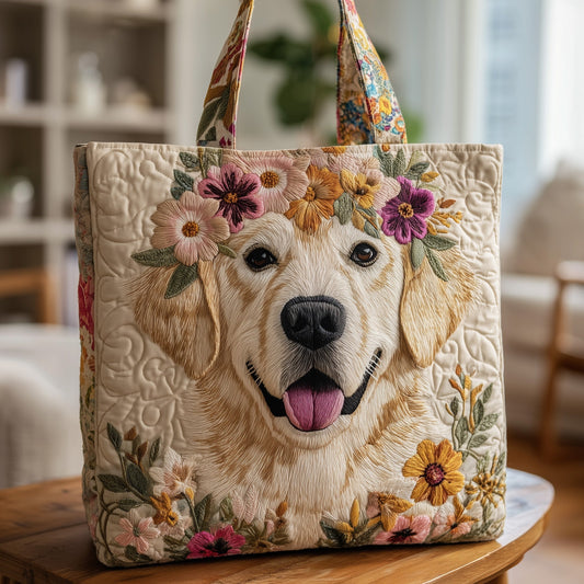 Golden Retriever Dog Portrait Tote Bag