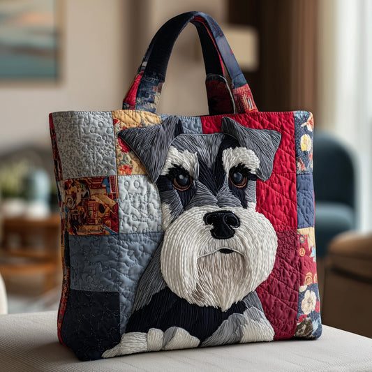 Everyday Schnauzer Quilted Tote Bag