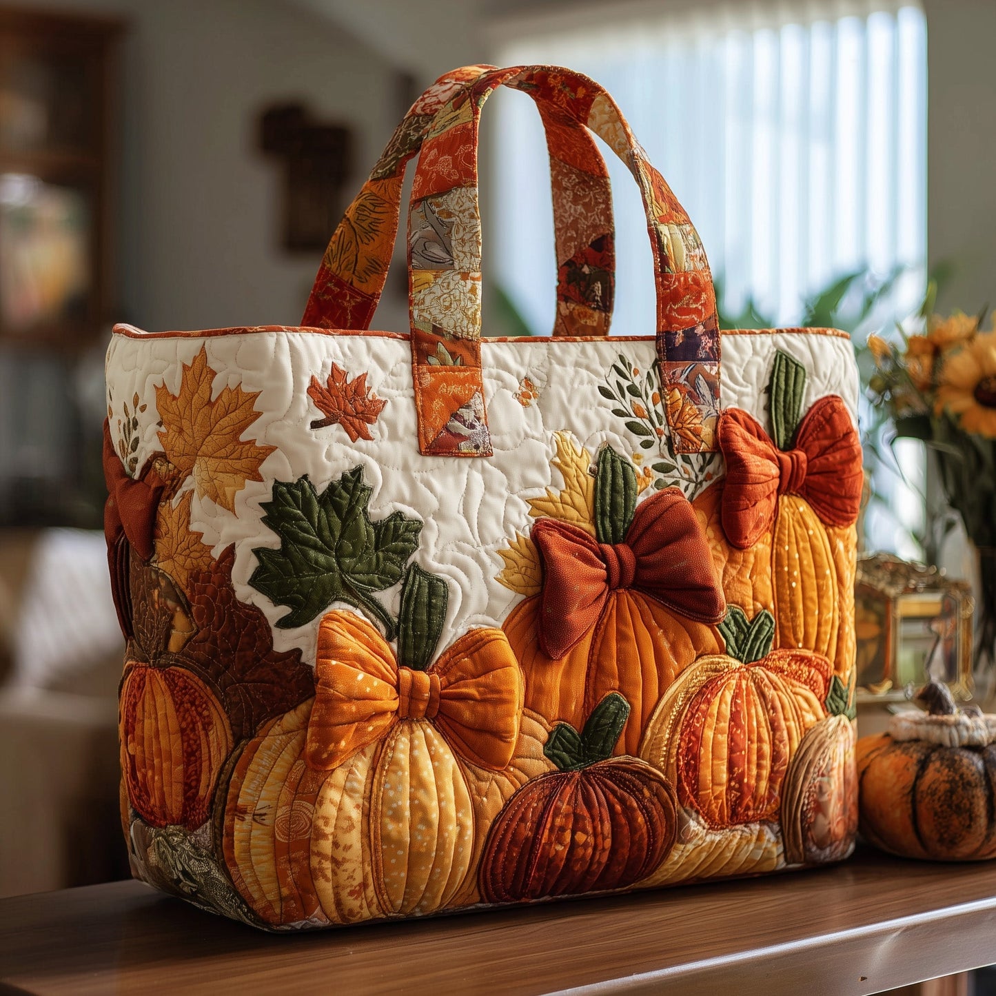 Rustic Pumpkin Charm Tote Bag