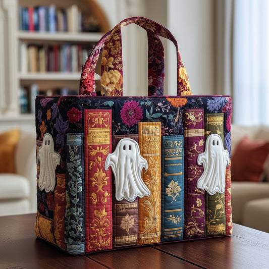 The Haunted Library Quilted Tote