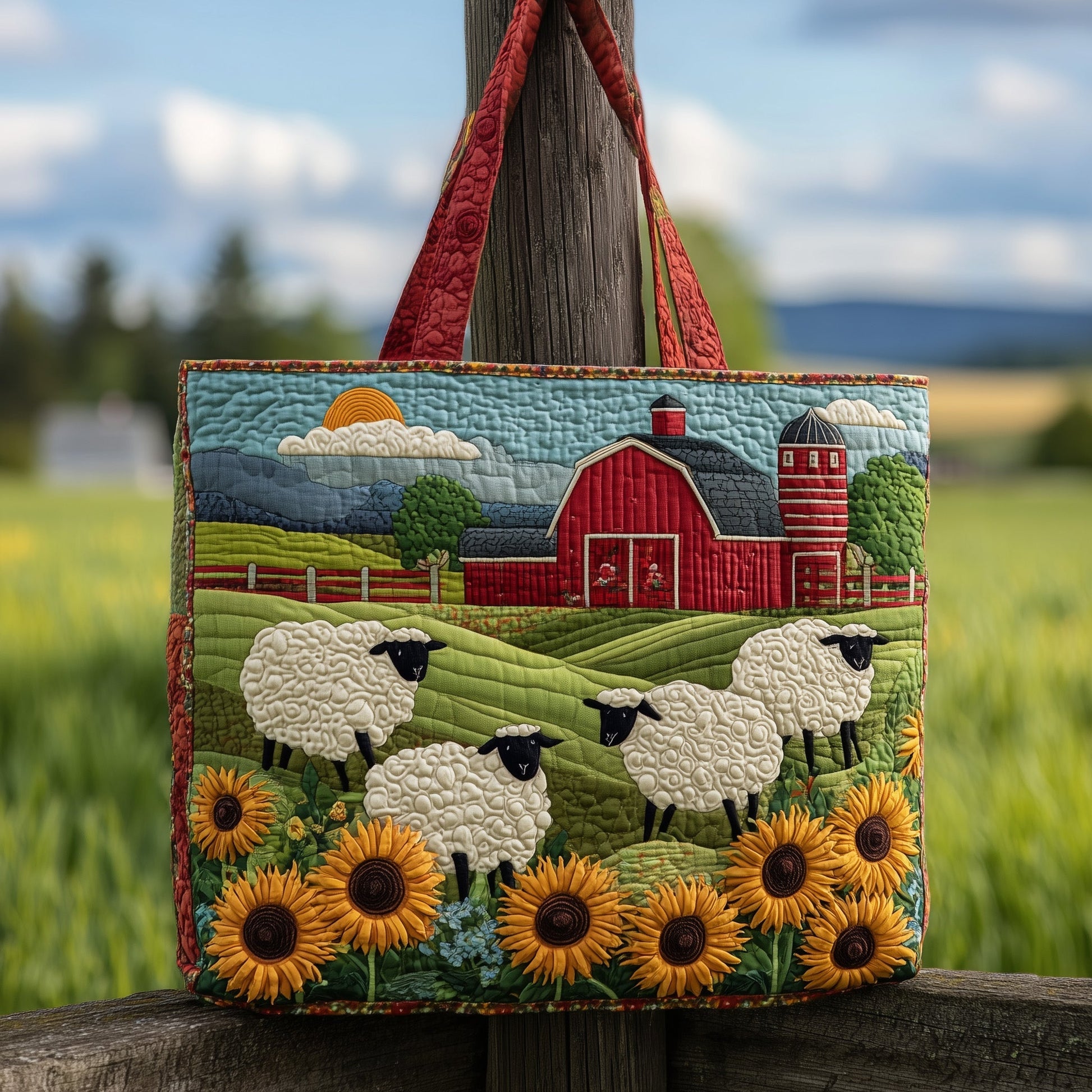 The Farmstead Quilted Tote Bag