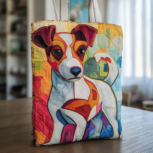Colorful Jack Russell Dog Tote Bag
