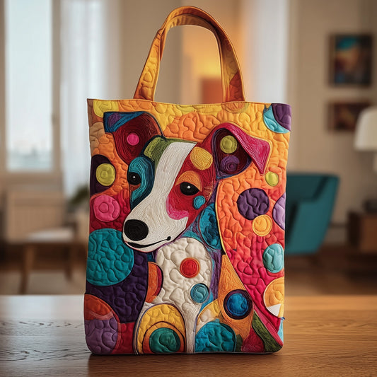 Everyday Jack Russell Quilted Tote
