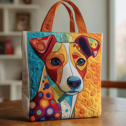 Aesthetic Jack Russell Quilted Tote