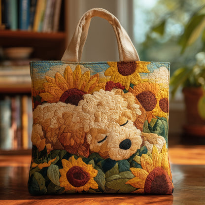 The Sleepy Poodle Quilted Tote
