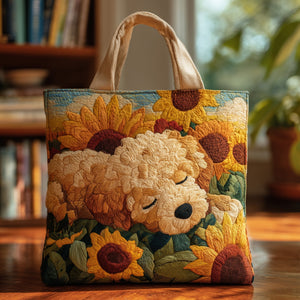 The Sleepy Poodle Quilted Tote