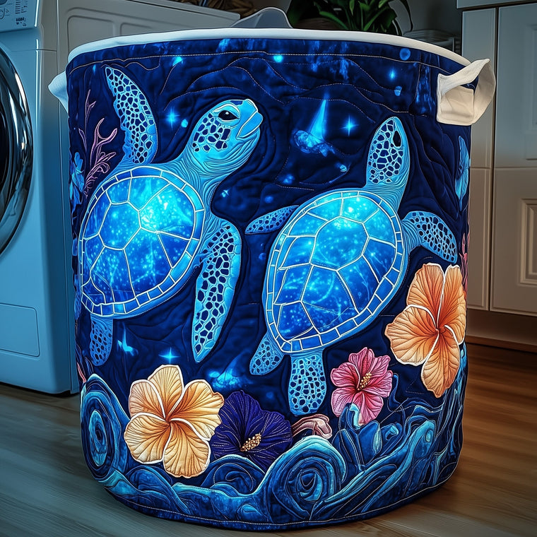 Blue Turtle Laundry Quilted Tote