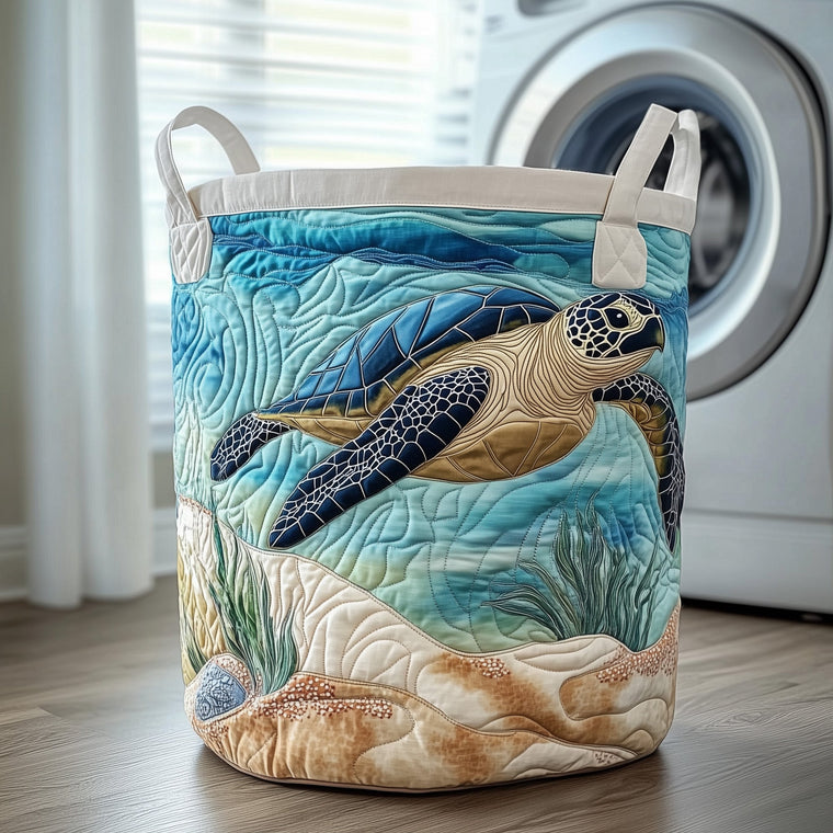 Ocean Turtle Laundry Tote Bag