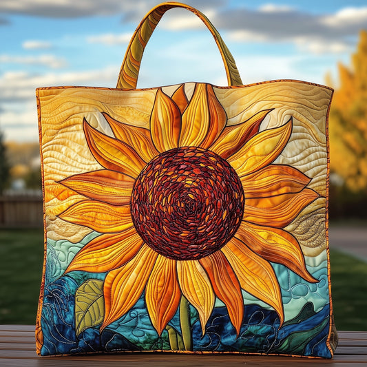 The Sunflower Glow Quilted Tote