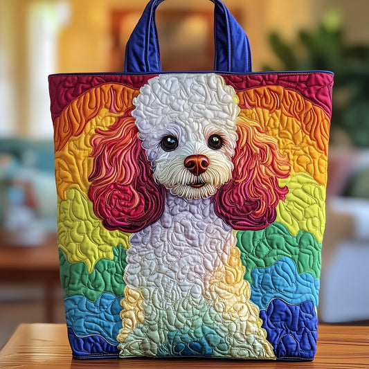 Everyday Poodle Quilted Tote Bag