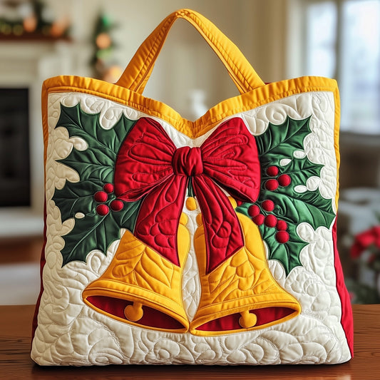 The Holiday Bells Quilted Tote