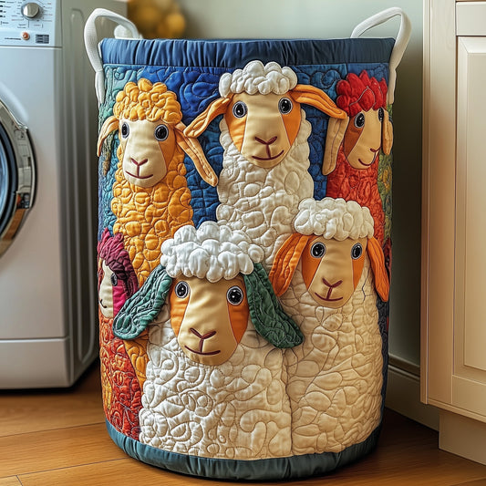 The Sheep Quilted Laundry Basket Tote M229
