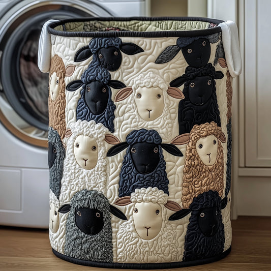 The Sheep Quilted Laundry Basket Tote M230