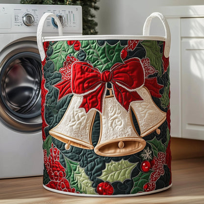 Christmas Laundry Basket Quilted Tote