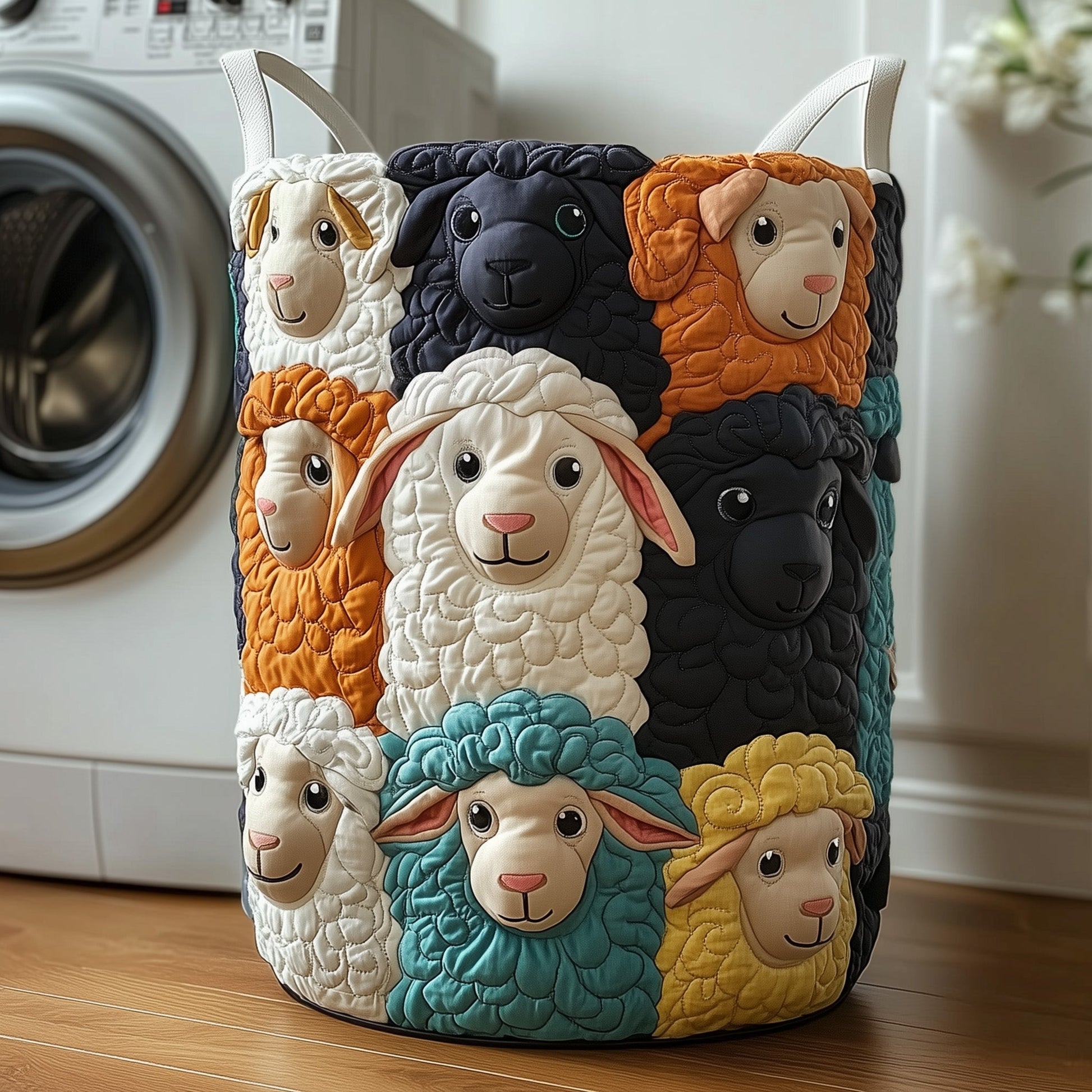 Sheep Laundry Basket Tote Bag