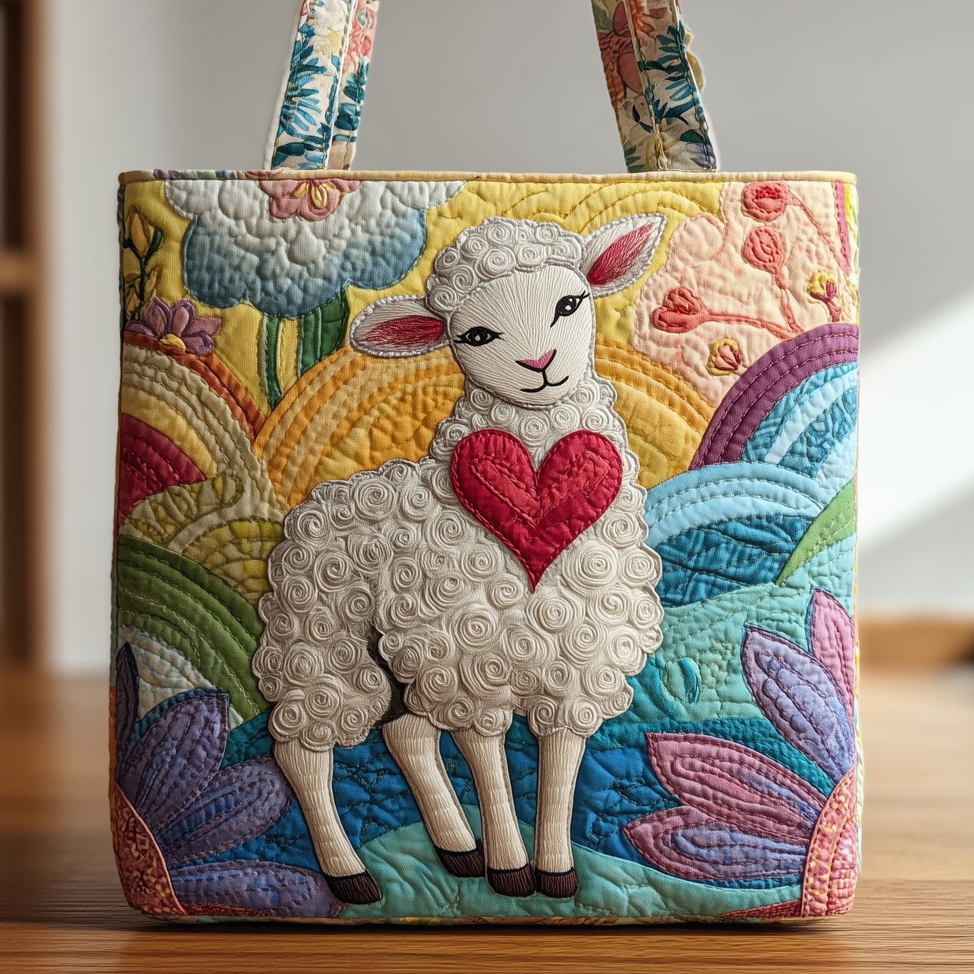 The Sweetheart Sheep Quilted Tote