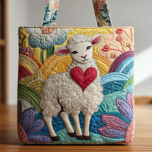 The Sweetheart Sheep Quilted Tote