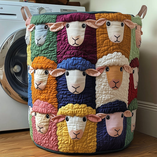 The Sheep Quilted Laundry Basket Tote M249